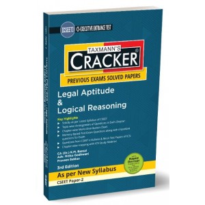 Taxmann's Cracker on Legal Aptitude & Logical Reasoning for Paper 2 CS Executive Entrance Test (CSEET) May 2024 Exam by CA. K. M. Bansal, Adv. Ritika Godhwani, Praveen Baldua
